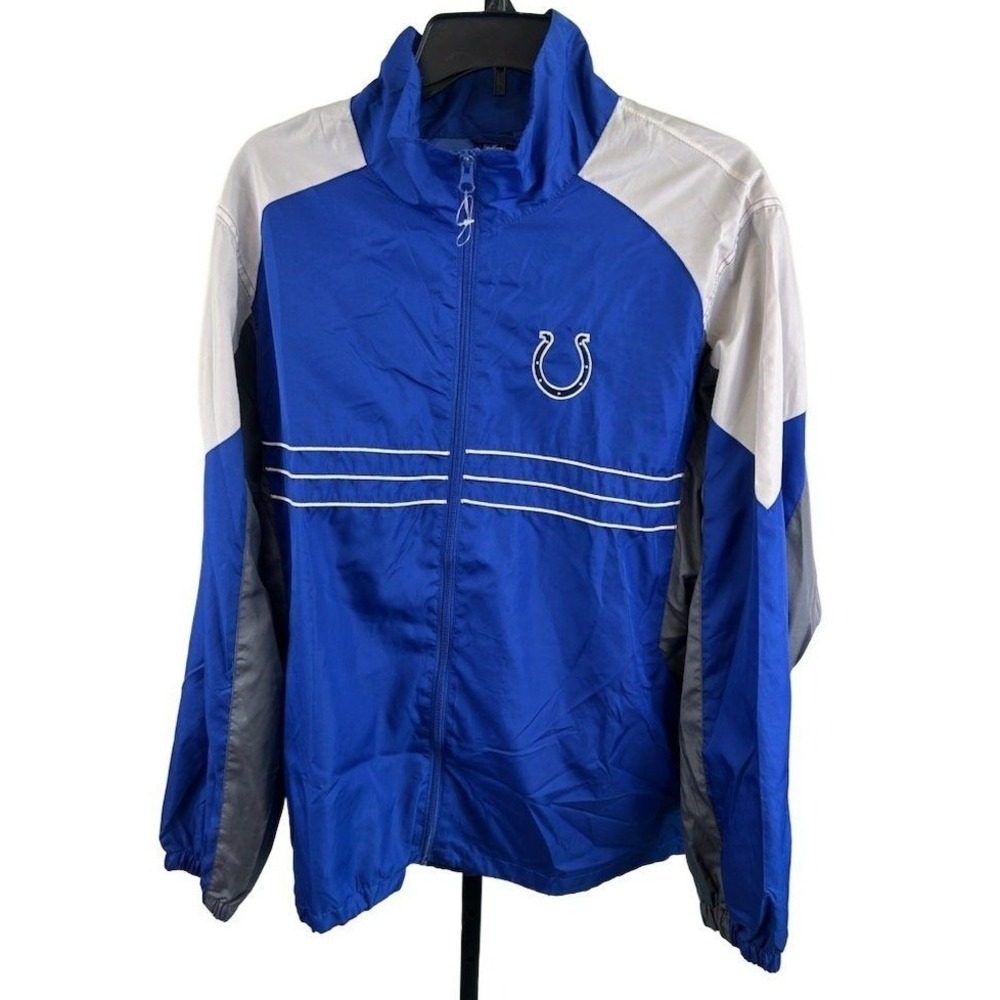Reebok Windbreaker Jacket Men's‎ Size Large Indianapolis Colts NFL